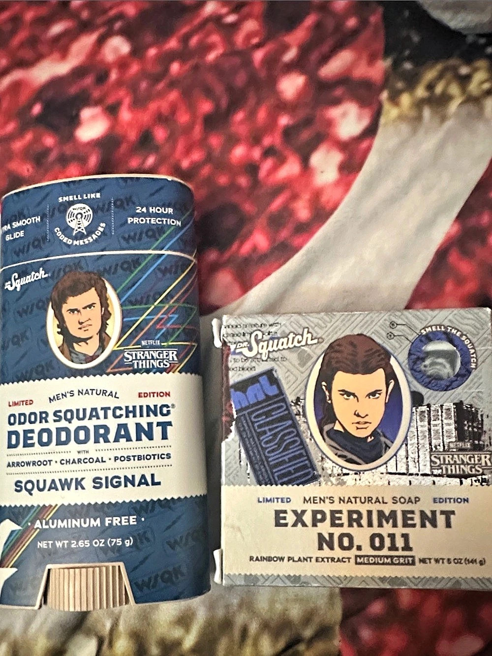 Dr. Squatch Stranger Things Squatch Signal Deodorant and Experiment No. 011 Soap